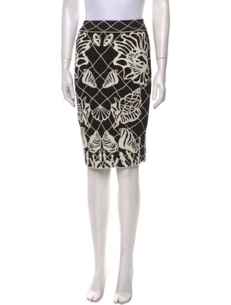 Alexander McQueen Printed Knee-Length Skirt