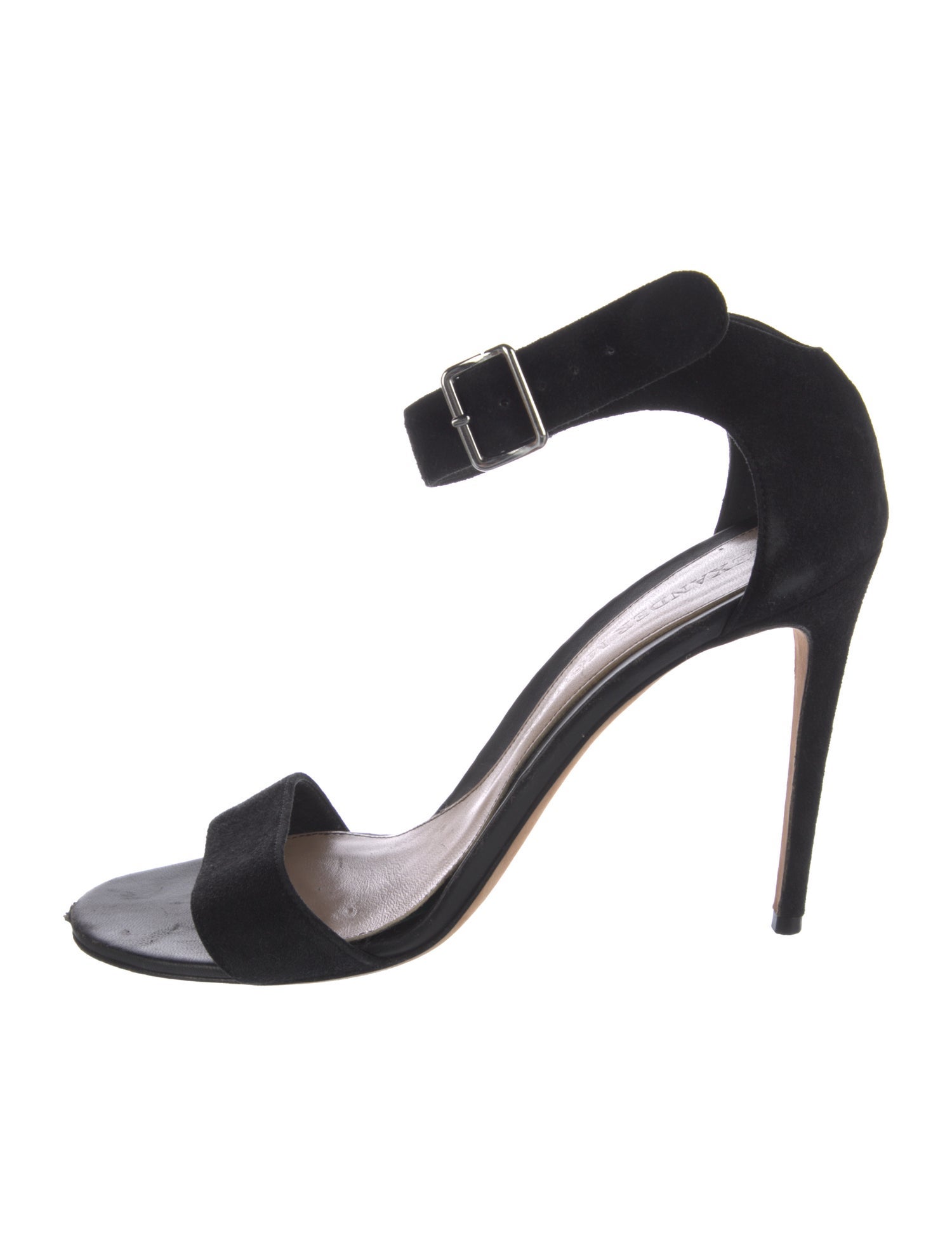 Alexander McQueen Suede Crystal Embellishments Sandals