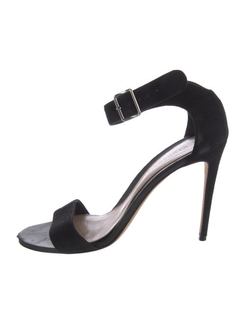 Alexander McQueen Suede Crystal Embellishments Sandals