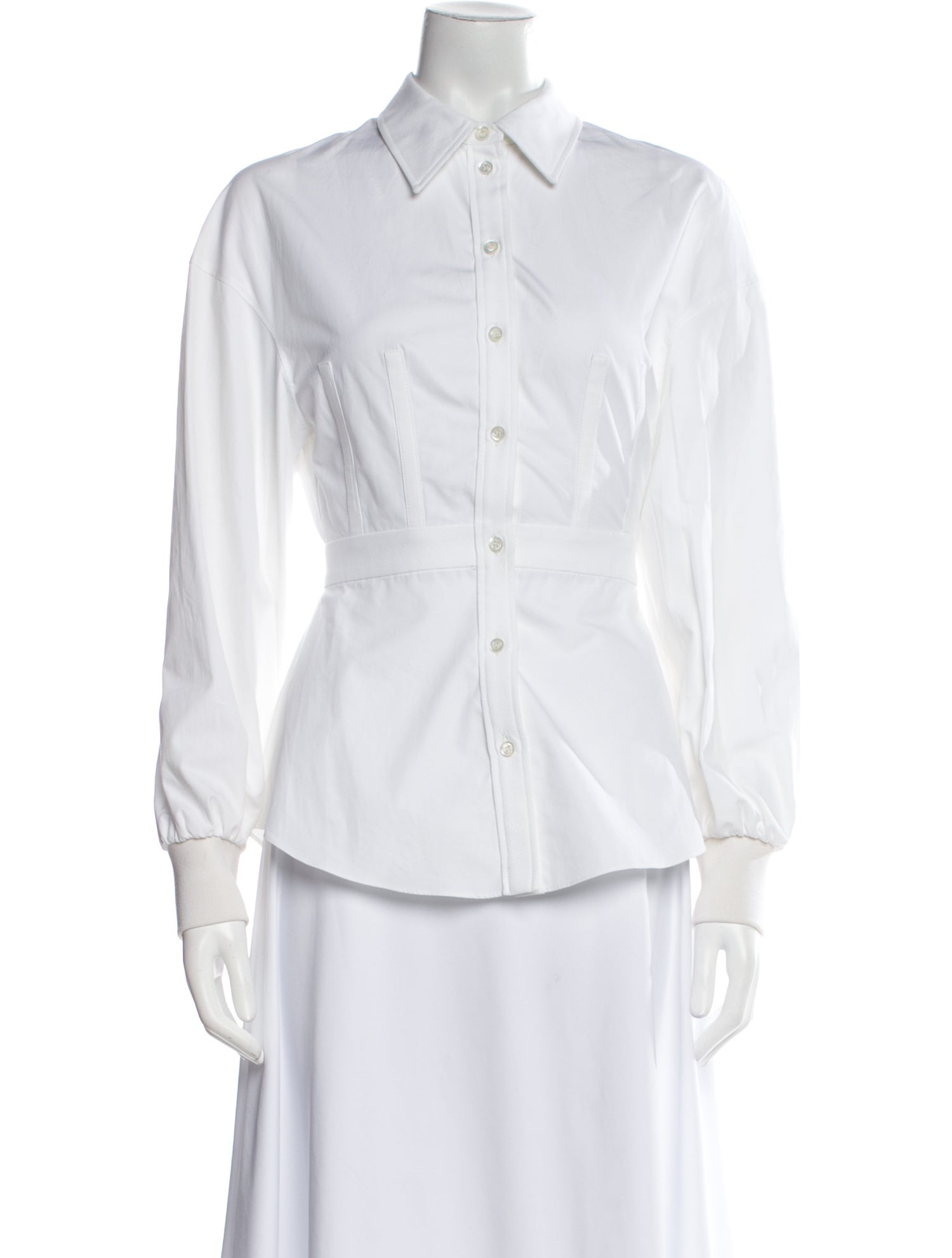 Alexander McQueen Long Sleeve Button-Up Top