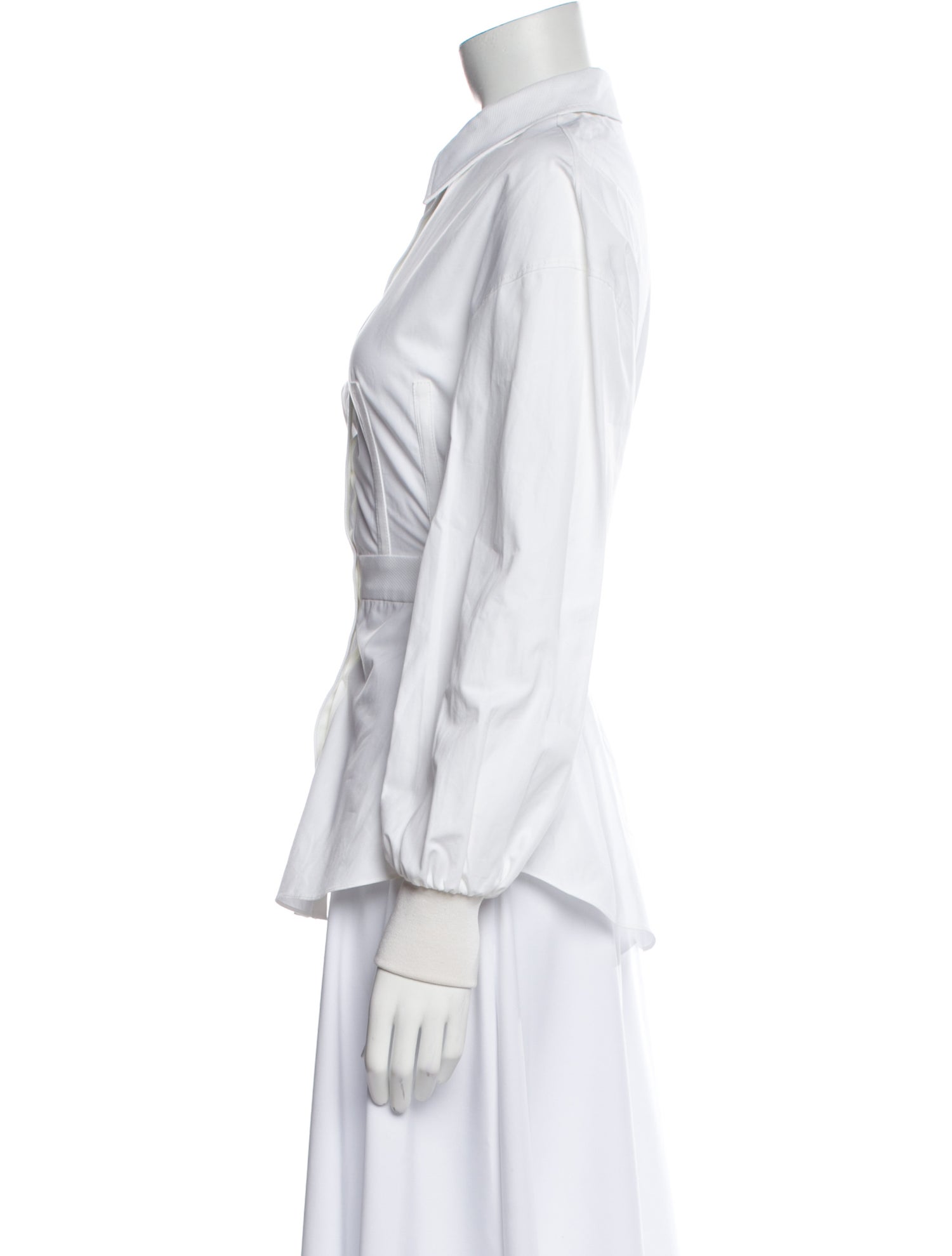 Alexander McQueen Long Sleeve Button-Up Top