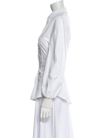 Alexander McQueen Long Sleeve Button-Up Top