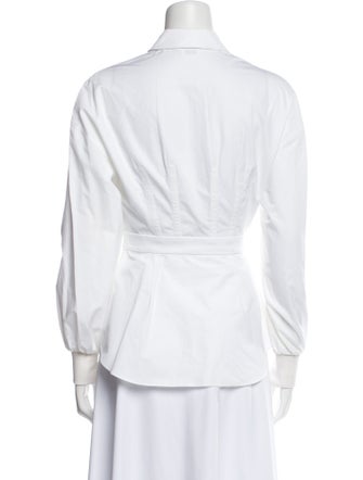 Alexander McQueen Long Sleeve Button-Up Top