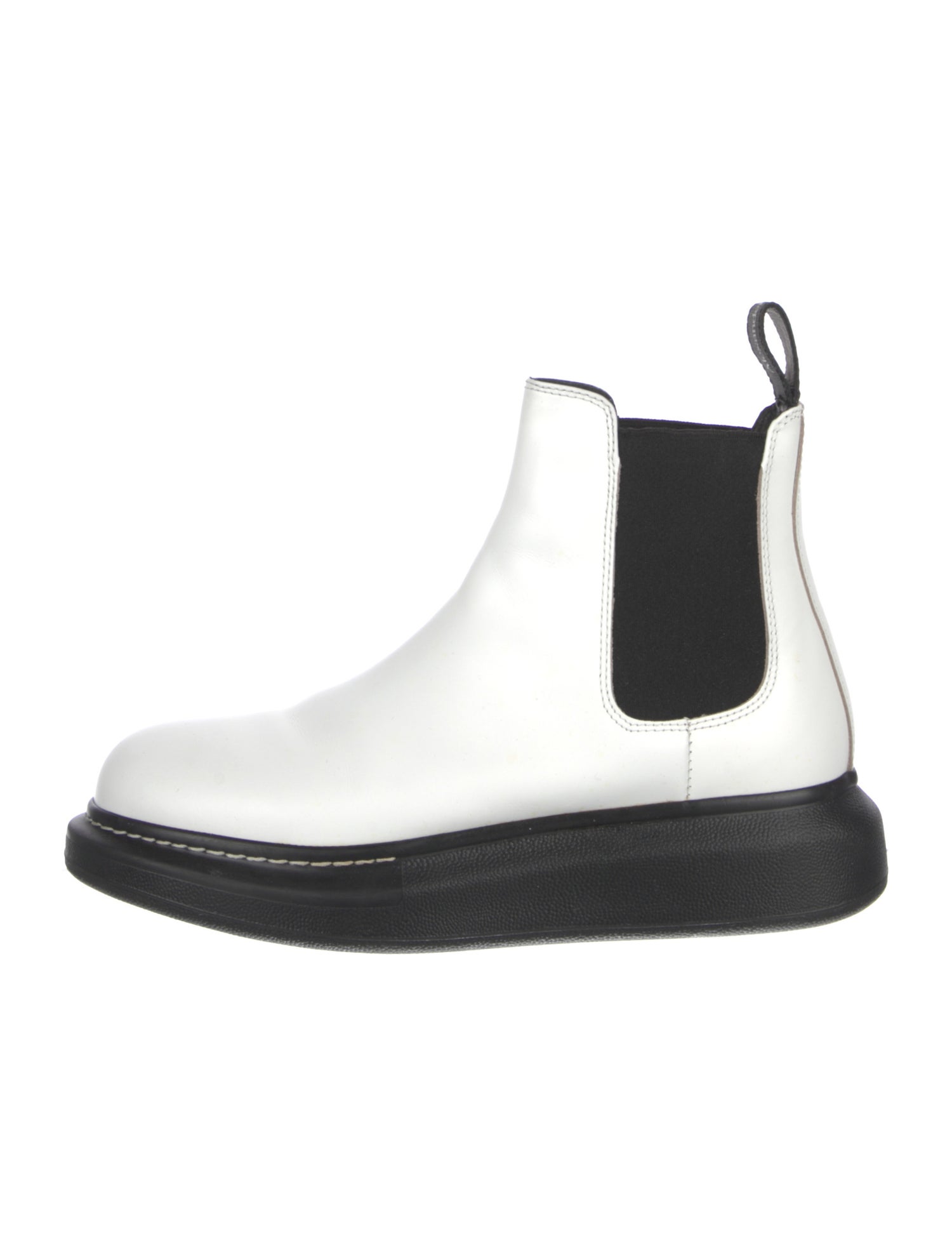 Alexander McQueen Leather Chelsea Boots