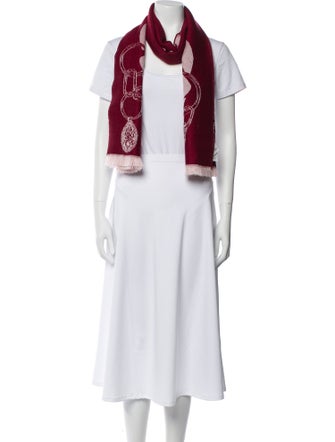 Alexander McQueen Wool Paisley Print Scarf