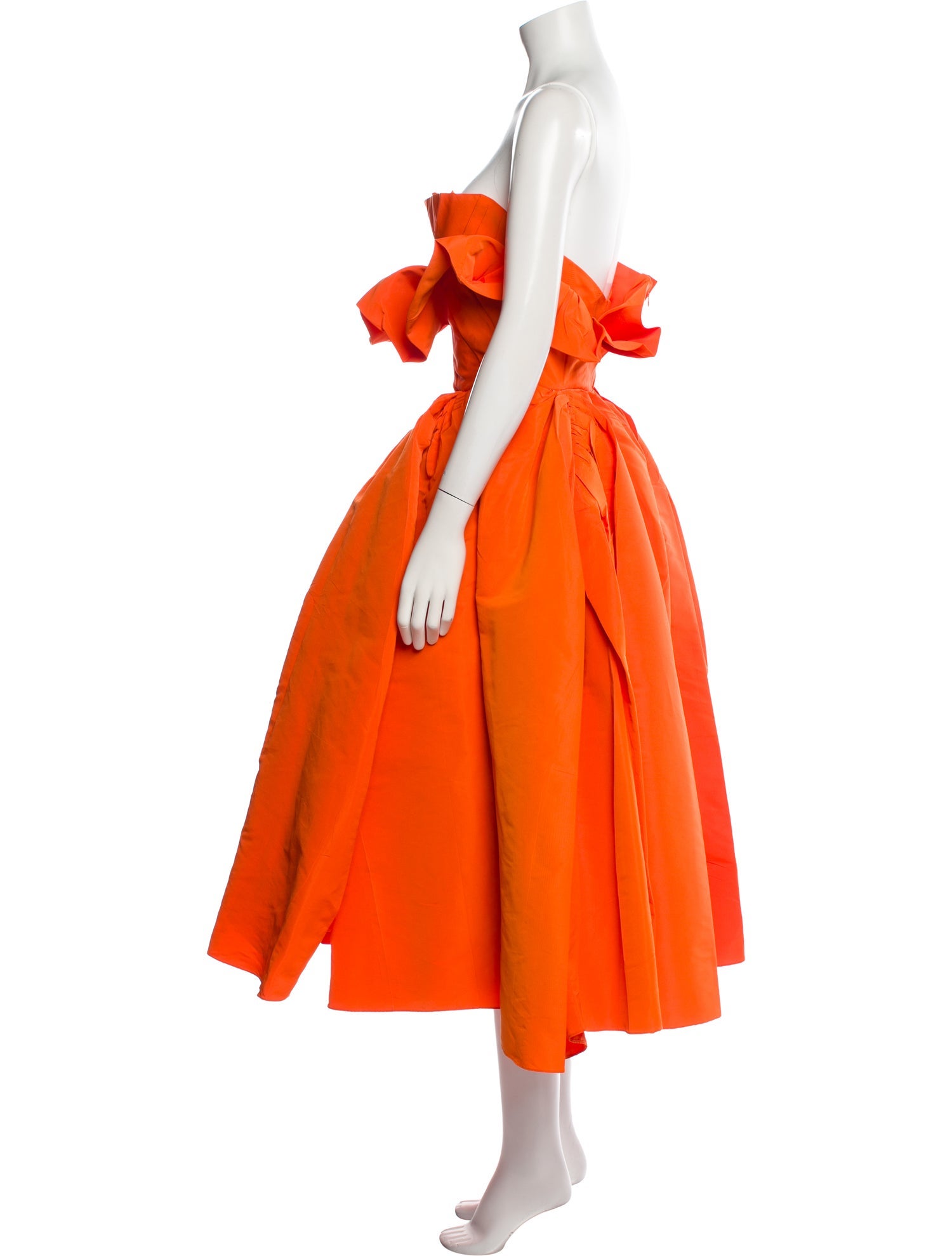 Alexander McQueen Strapless Midi Length Dress w/ Tags