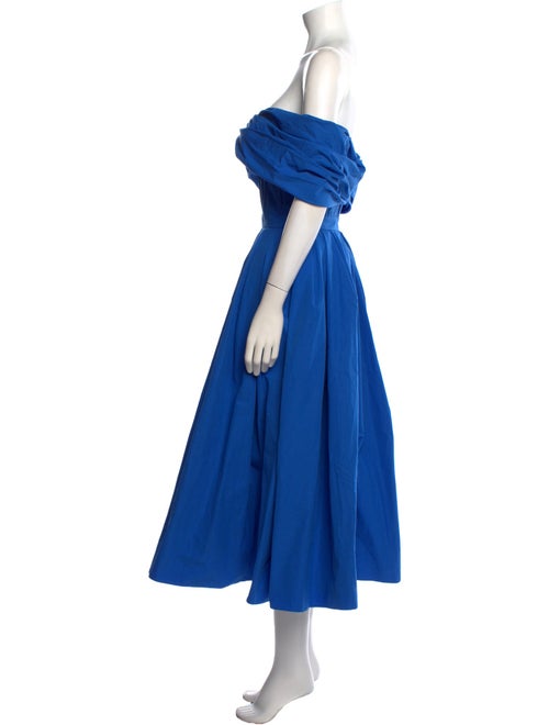 Alexander McQueen Off-The-Shoulder Long Dress