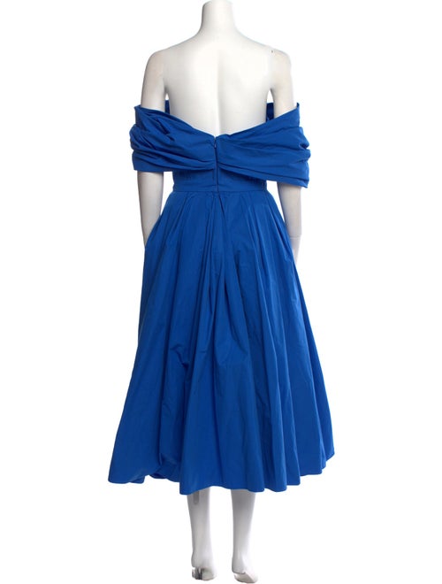 Alexander McQueen Off-The-Shoulder Long Dress