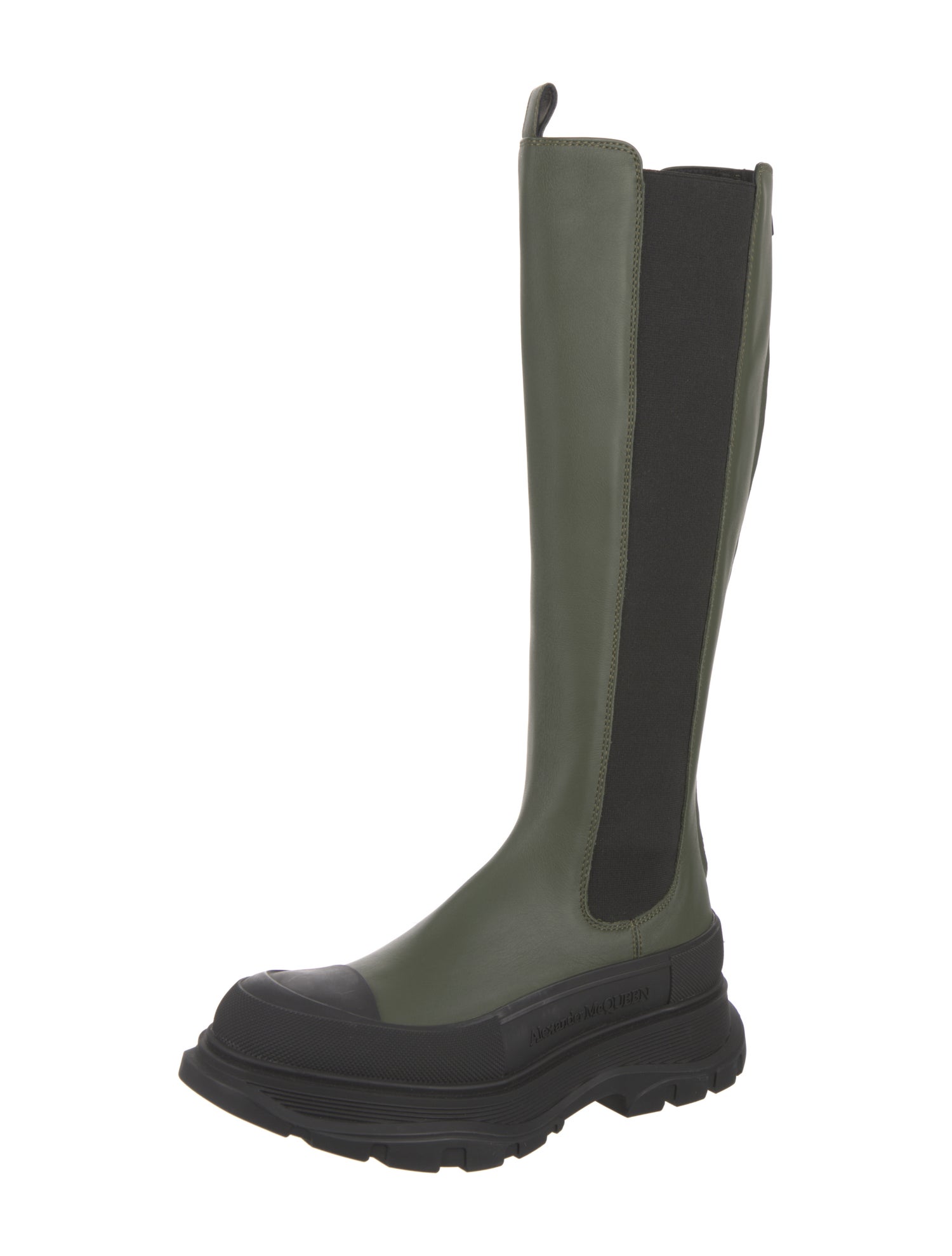 Alexander McQueen Leather Rain Boots