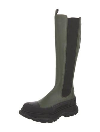 Alexander McQueen Leather Rain Boots