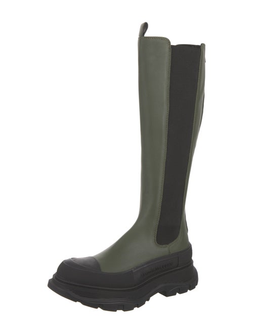 Alexander McQueen Leather Rain Boots
