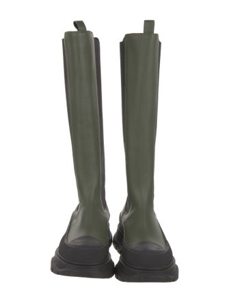Alexander McQueen Leather Rain Boots