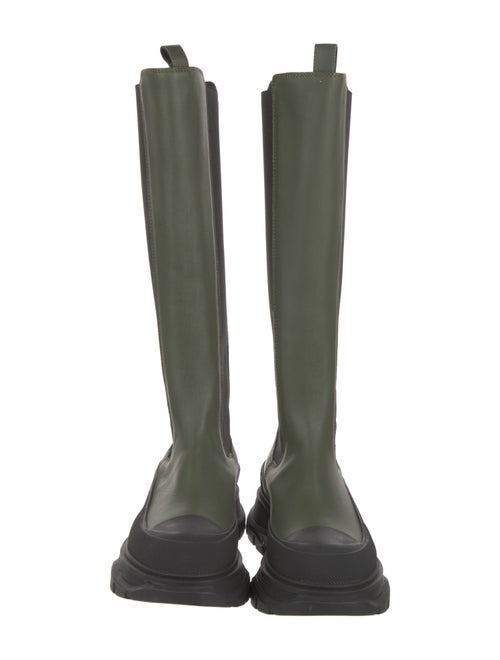 Alexander McQueen Leather Rain Boots