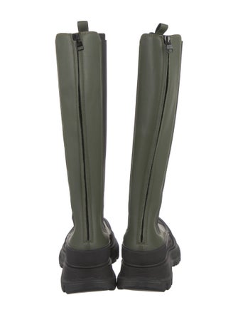 Alexander McQueen Leather Rain Boots