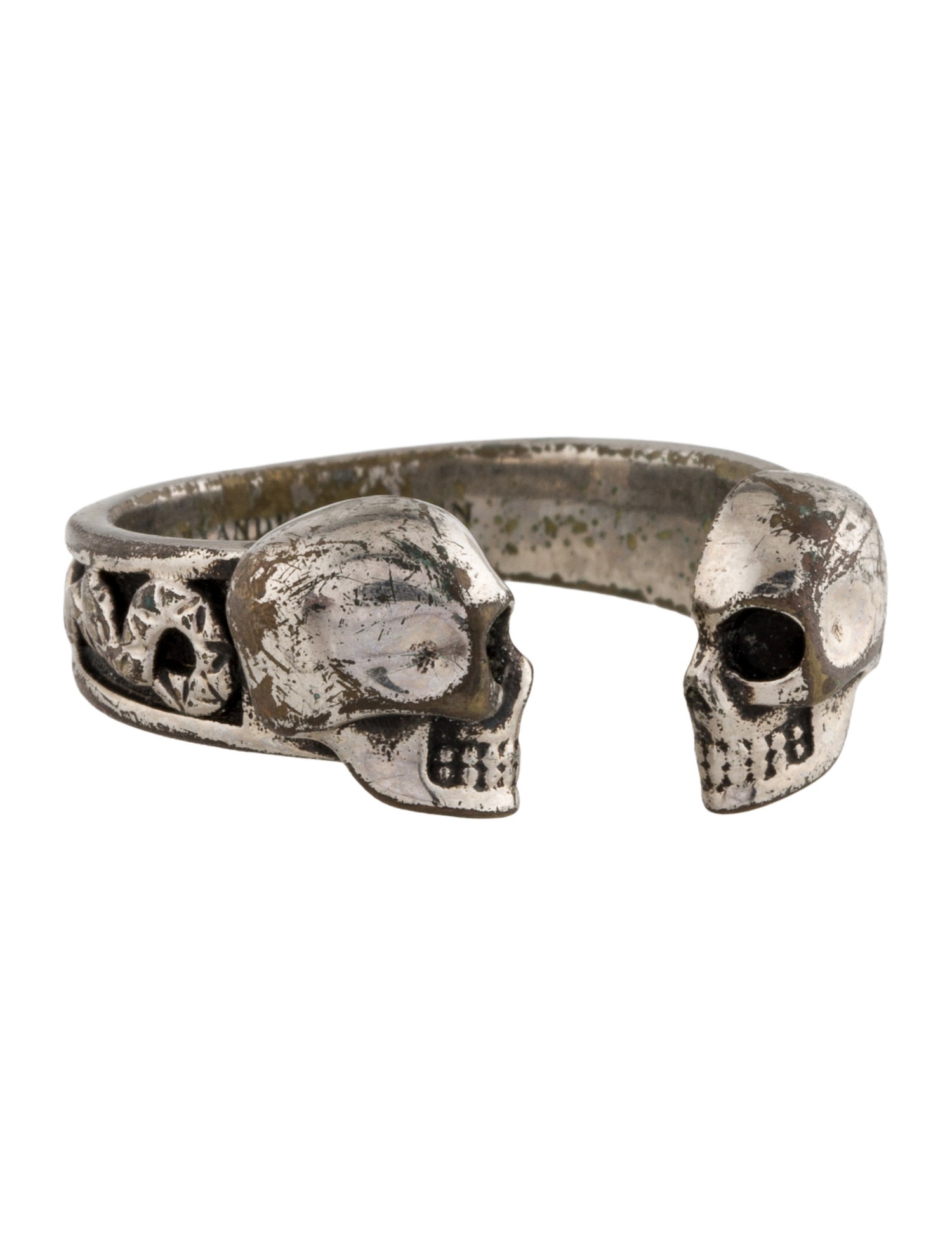 Alexander McQueen Twin Skull Ring