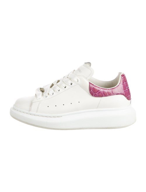 Alexander McQueen Leather Mesh Accents Sneakers