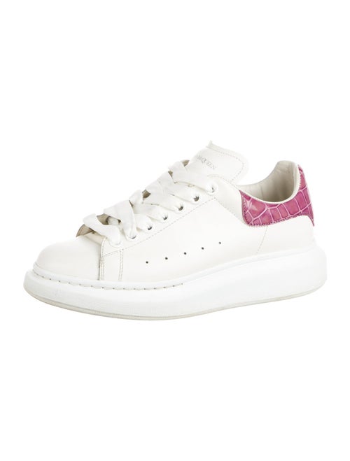 Alexander McQueen Leather Mesh Accents Sneakers