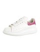 Alexander McQueen Leather Mesh Accents Sneakers