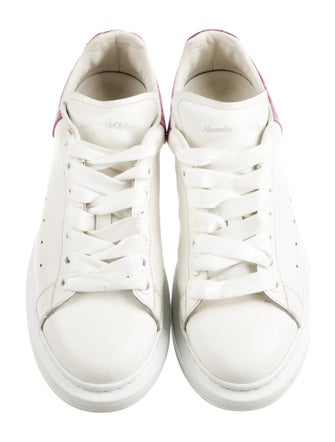 Alexander McQueen Leather Mesh Accents Sneakers