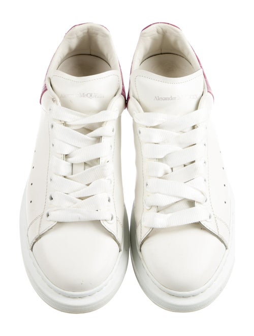 Alexander McQueen Leather Mesh Accents Sneakers