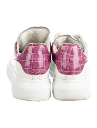Alexander McQueen Leather Mesh Accents Sneakers