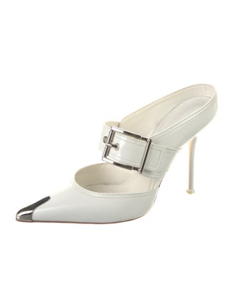 Alexander McQueen Leather Slingback Pumps