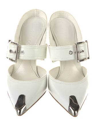 Alexander McQueen Leather Slingback Pumps