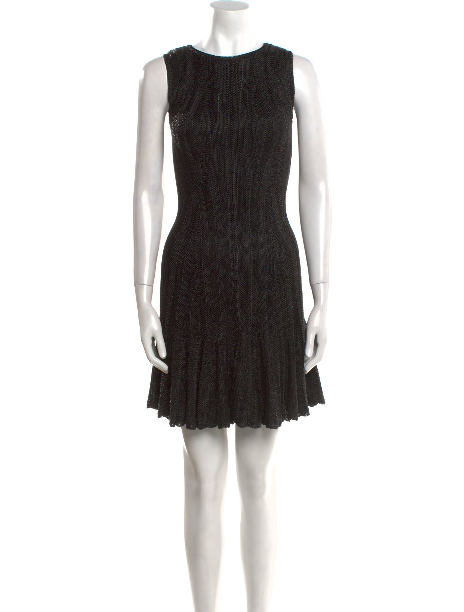 Alexander McQueen Crew Neck Knee-Length Dress