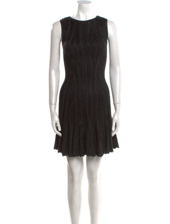 Alexander McQueen Crew Neck Knee-Length Dress