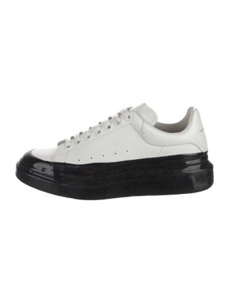 Alexander McQueen Leather Colorblock Pattern Athletic Sneakers