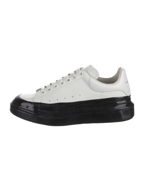 Alexander McQueen Leather Colorblock Pattern Athletic Sneakers