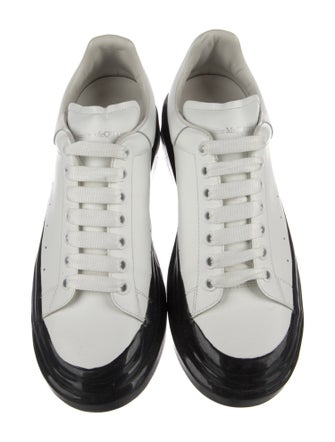 Alexander McQueen Leather Colorblock Pattern Athletic Sneakers