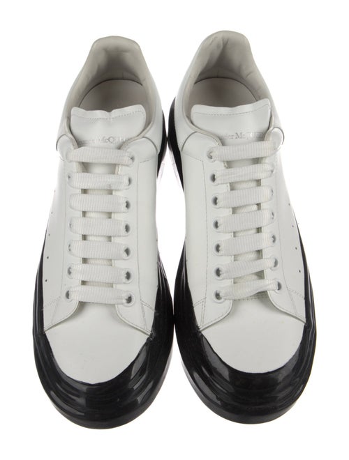 Alexander McQueen Leather Colorblock Pattern Athletic Sneakers