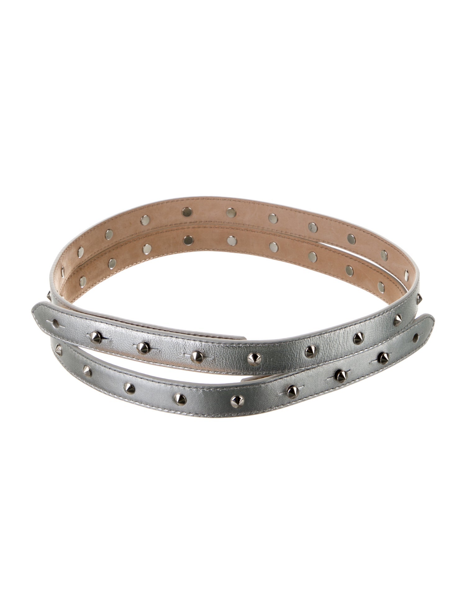 Alexander McQueen Leather Studded Accents Waist Belt