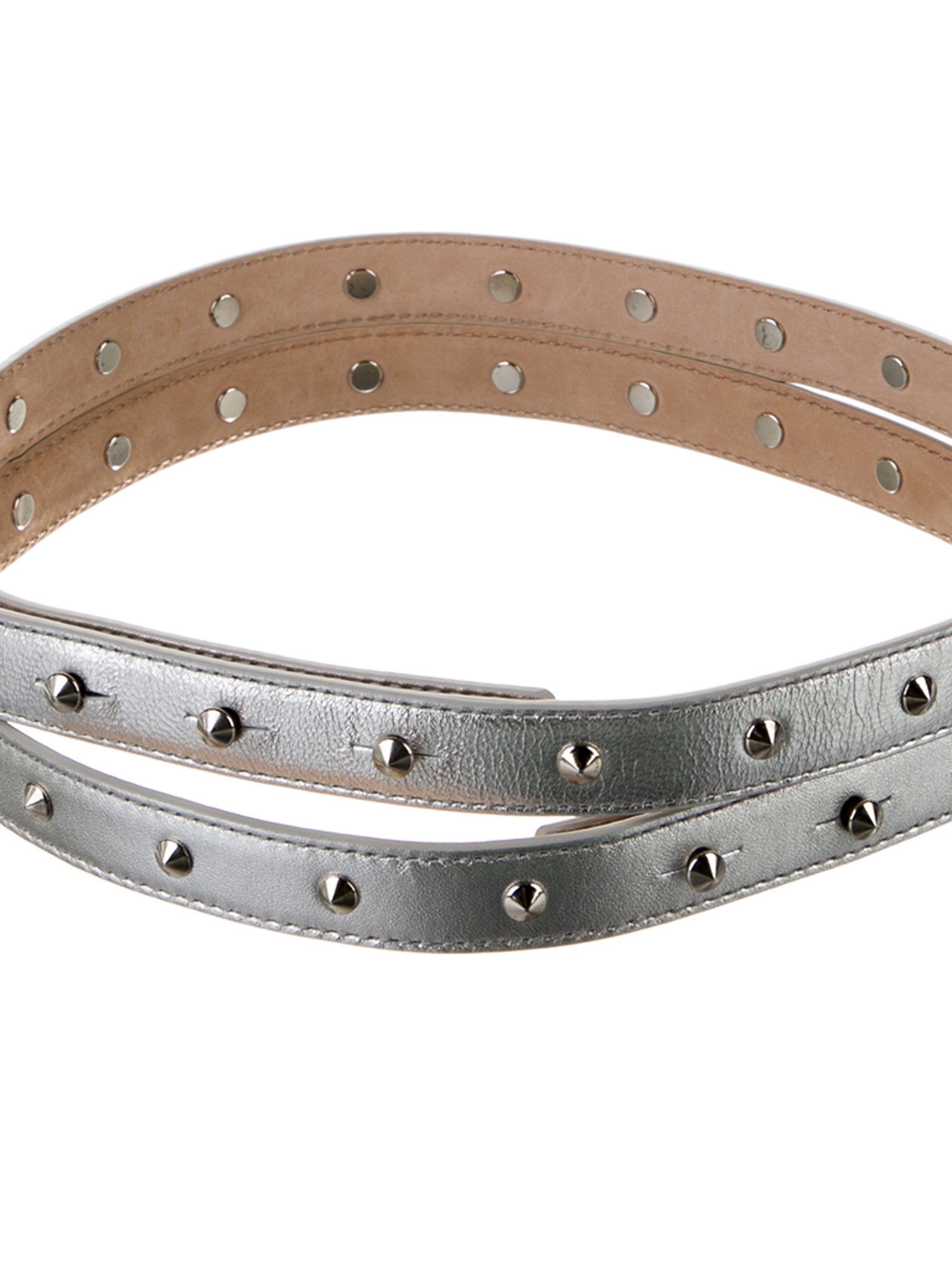 Alexander McQueen Leather Studded Accents Waist Belt