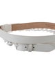Alexander McQueen Leather Chain-Link Accents Belt