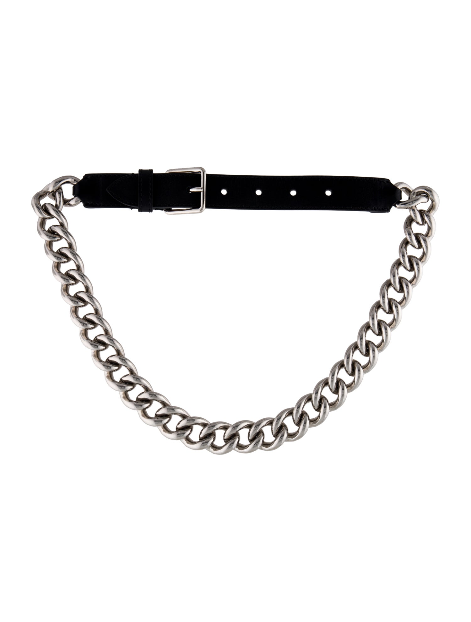 Alexander McQueen Skinny Metal Waist Belt