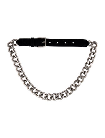Alexander McQueen Skinny Metal Waist Belt