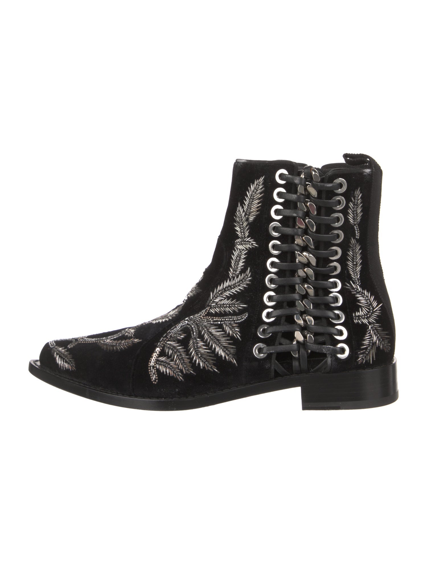 Alexander McQueen Velvet Boots