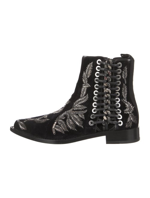 Alexander McQueen Velvet Boots