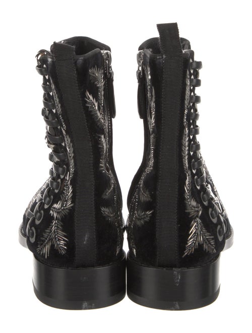 Alexander McQueen Velvet Boots