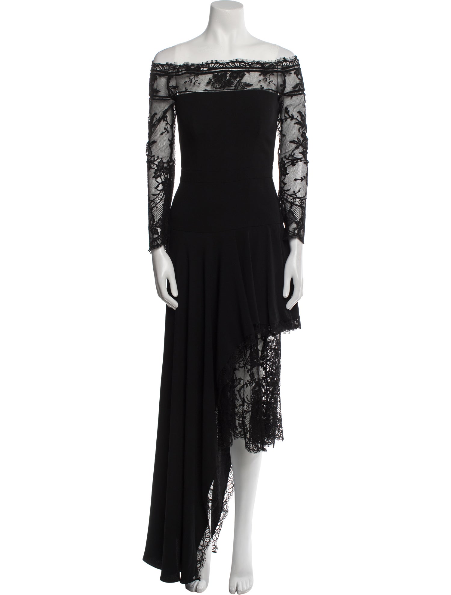 Alexander McQueen Off-The-Shoulder Long Dress