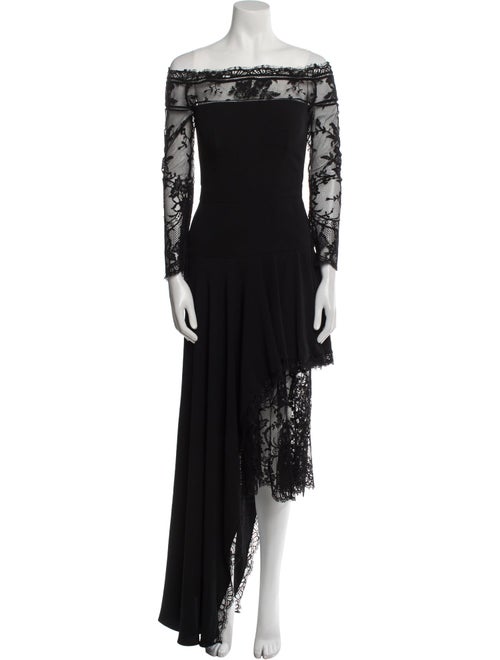 Alexander McQueen Off-The-Shoulder Long Dress