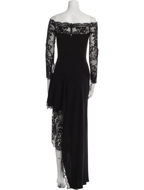 Alexander McQueen Off-The-Shoulder Long Dress
