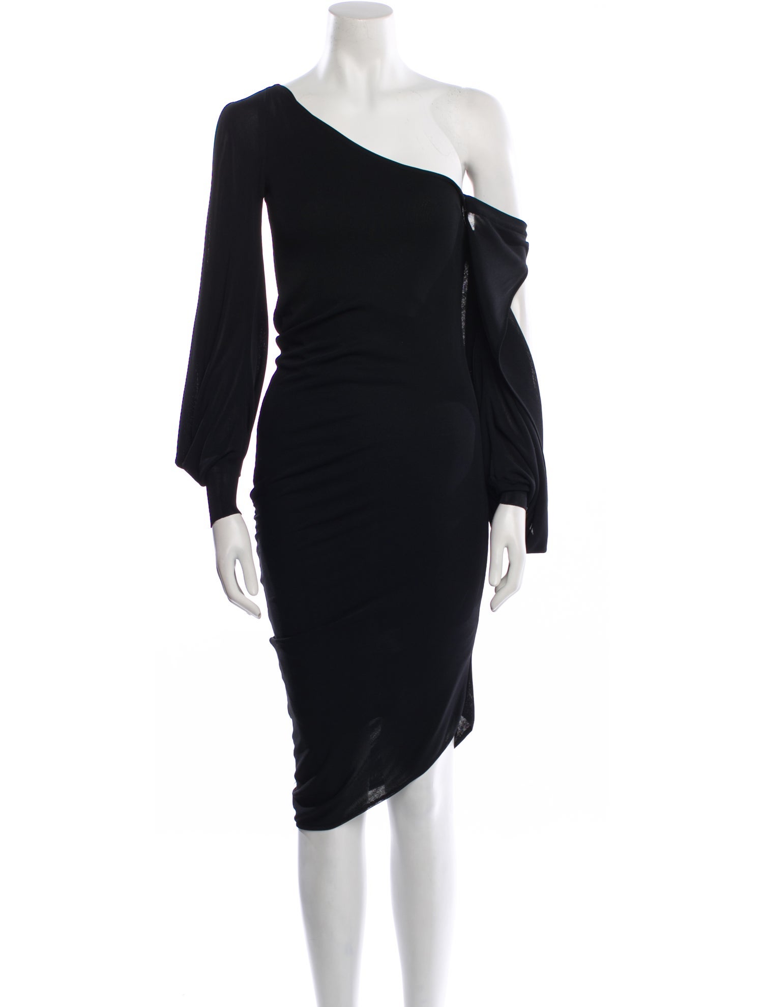 Alexander McQueen One-Shoulder Long Dress