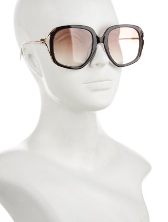 Alexander McQueen Oversize Gradient Sunglasses