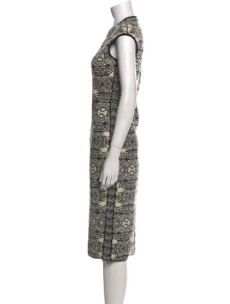 Alexander McQueen Wool Midi Length Dress