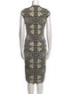 Alexander McQueen Wool Midi Length Dress