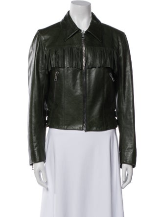 Alexander McQueen Leather Biker Jacket