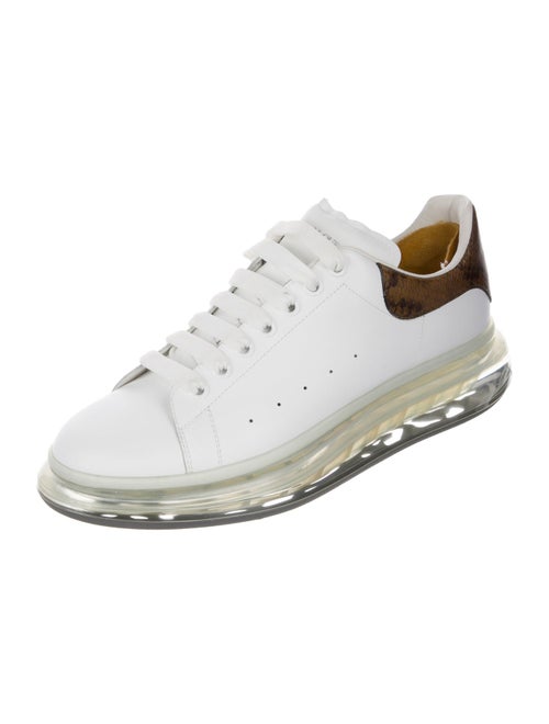 Alexander McQueen Leather Animal Print Sneakers
